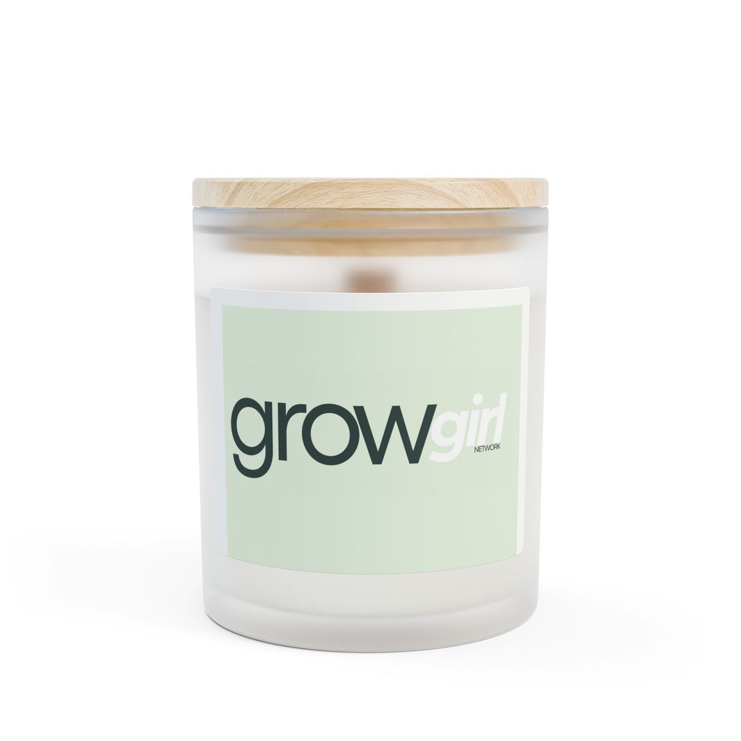 Grow Girl Frosted Glass Candle – Inspirational Self-Care Gift, Aromatherapy Candle, Relaxation & Home Decor for Women on a Growth Journey